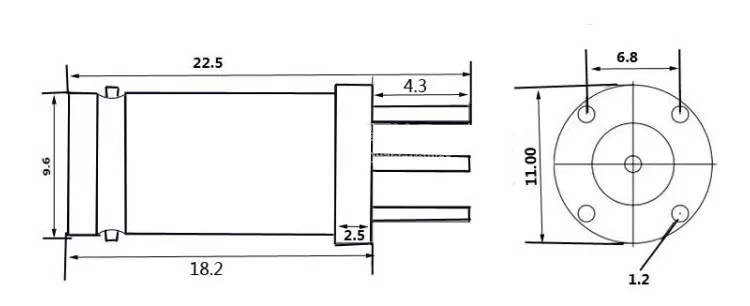 BNC-ke Video BNC socket 180 degrees in line 5-pin socket Q9 BNC welded board PCB board