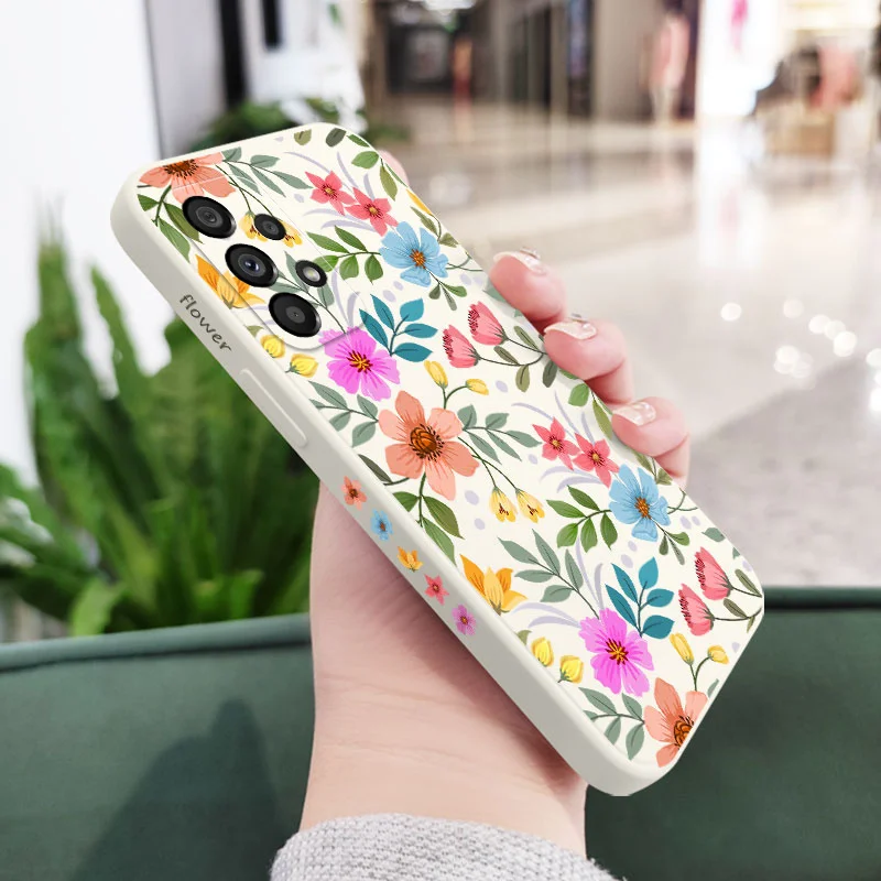 Vibrant Floral Design Protective Smartphone Case