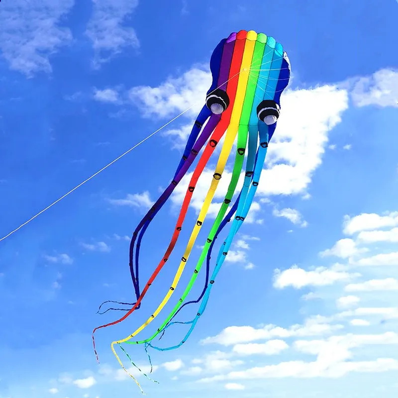 Free Shipping 23m octopus kites windsurfing flying papalotes for adults parachute garden toys sports large outdoor games  Power bubbles machine automatic electric bubble guns wand camera children kids toys for girls outdoor fun sports bath toy boys adults