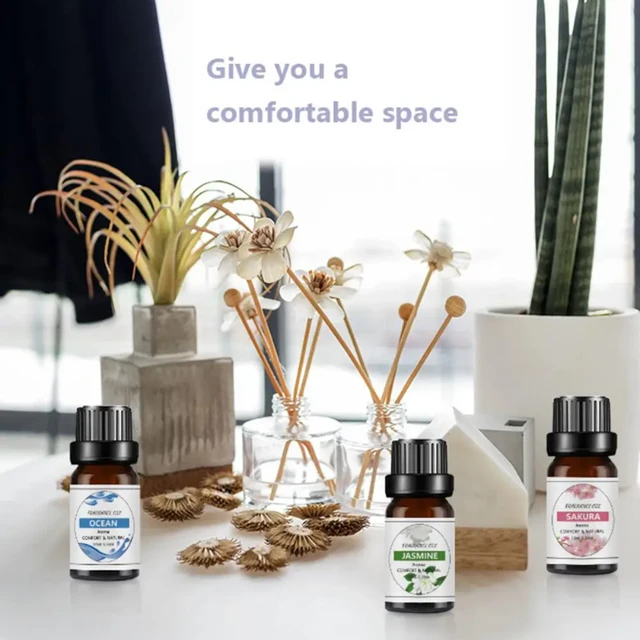 6 Pack Essential Aromatherapy Oils Gift Set 10ML Eucalyptus Lavender, Lemon  grass Orange Peppermint Sandalwood - AliExpress