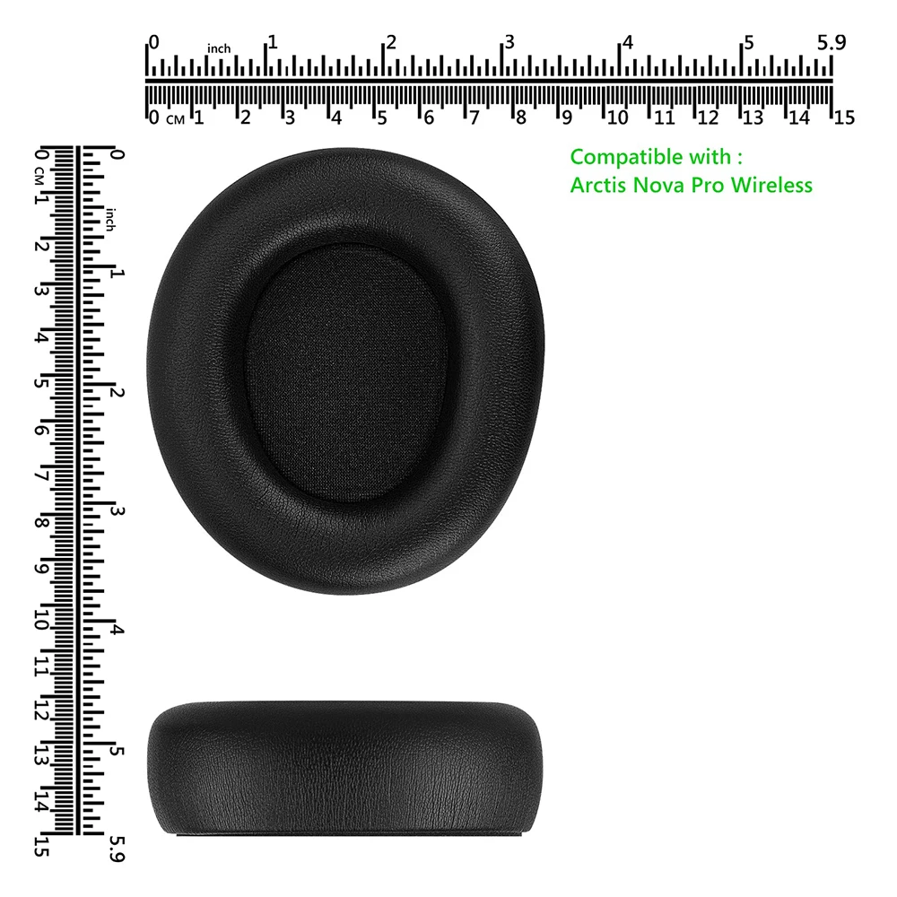 Protein Leather Replacement Earpads Ear Pads Cups Cushions For SteelSeries Arctis Nova Pro Wireless Headphones Game Headsets