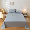 1PC Bed Sheet (Excluding Pillowcases), Soft and Comfortable Grid Bedding Sheet, Suitable for Bedrooms and Guestrooms 3