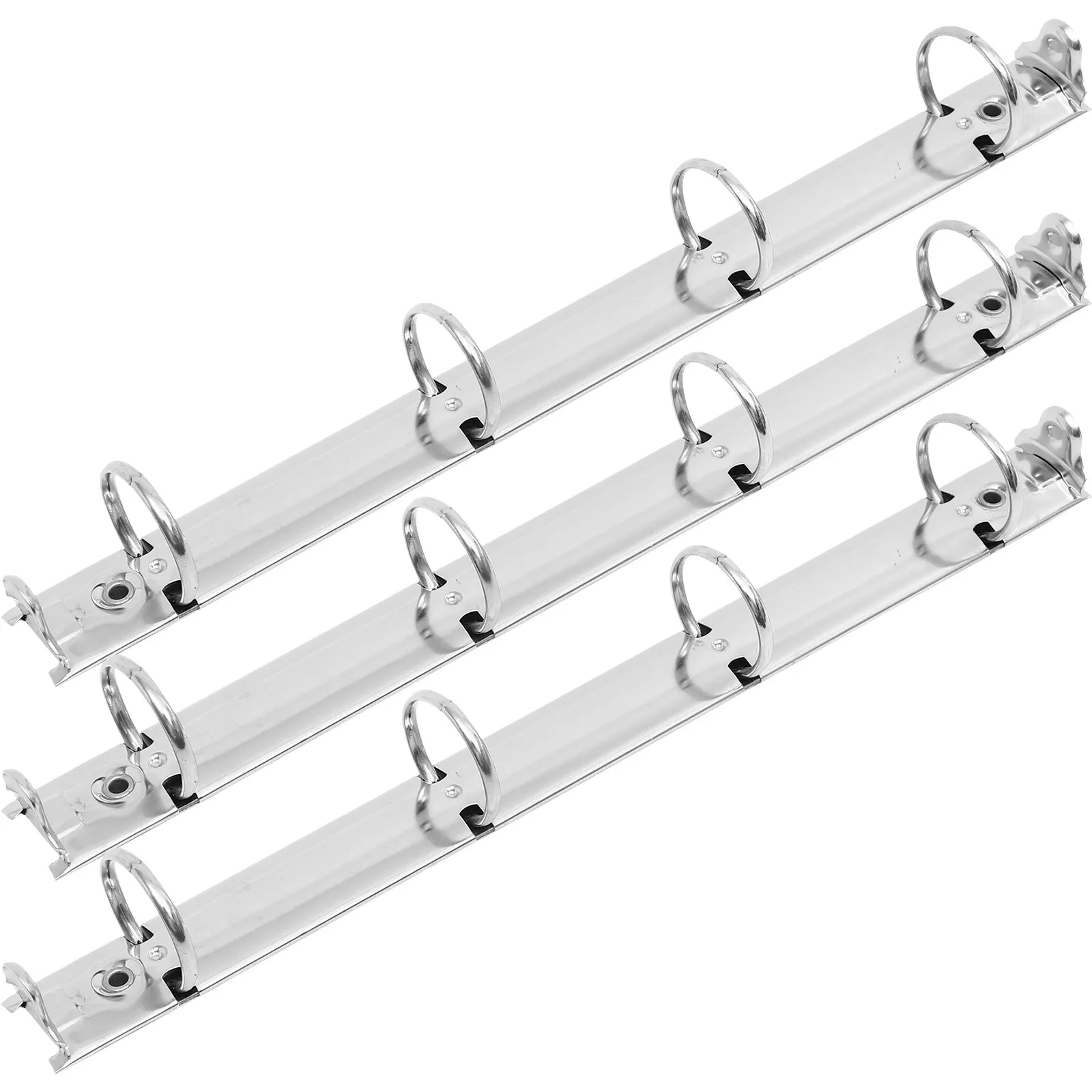 3Pcs 견고한 금속 바인더 메커니즘 문서 정리를 위한 경화 철 바인딩 빗 사무실 홈 학교 문구 용품