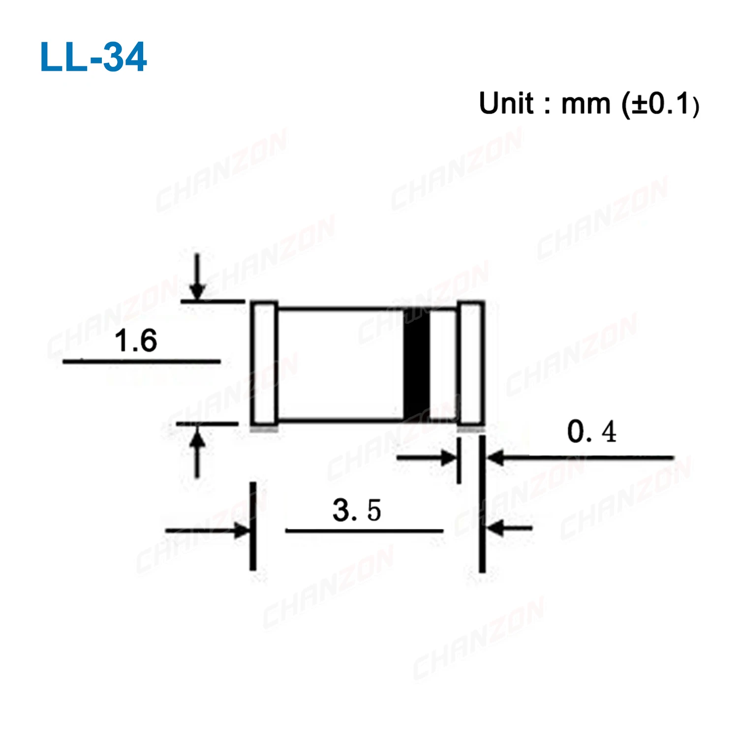34 값 0.5W SMD 제너 정류기 다이오드 키트 2V 3V 3.3V 3.6V 5.1V 5.6V 7.5V 10V 12V 13V 15V 16V 18V 20V 22V 24V 30V 36V 39V 47V