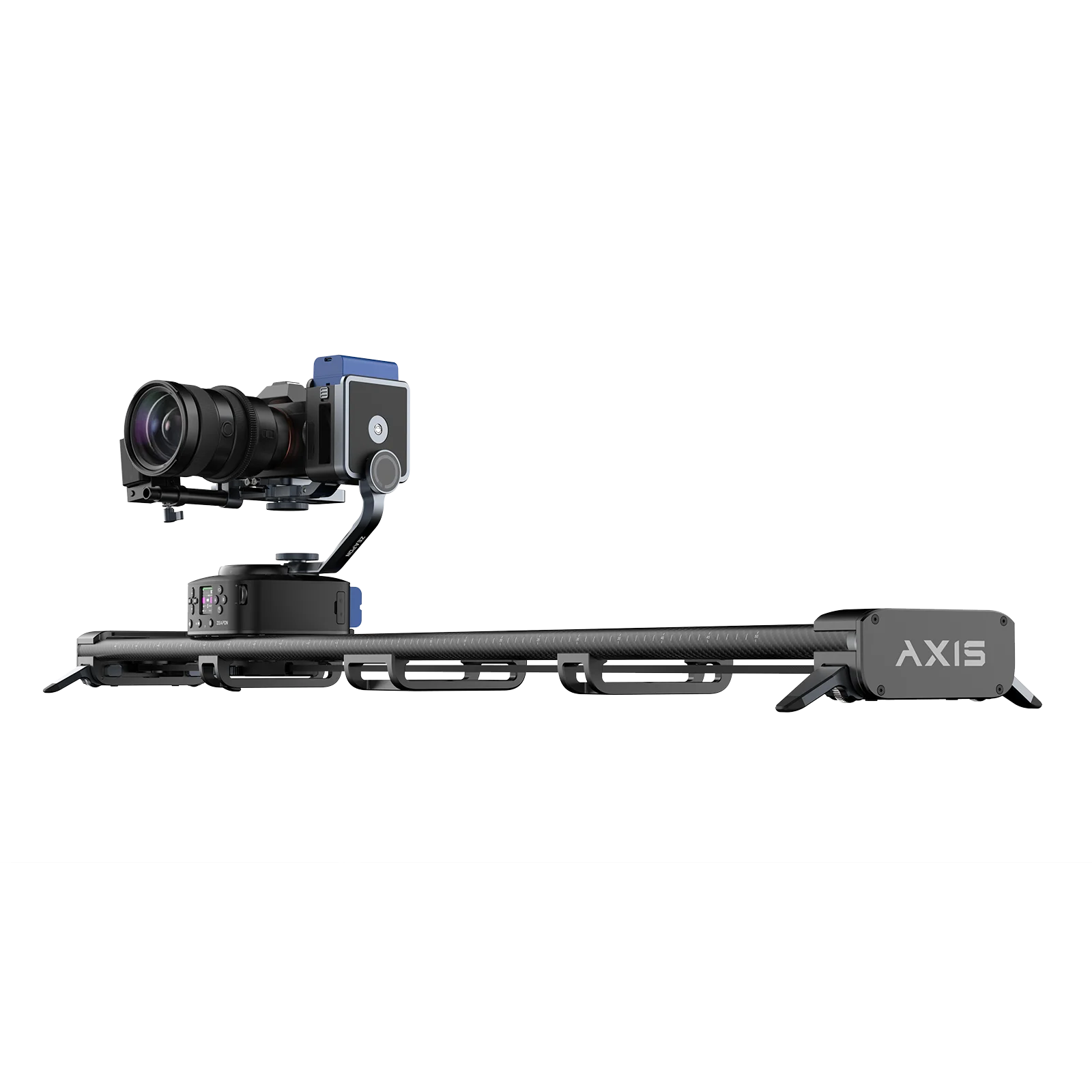 Camera Track Slider Zeapon AXIS 80 Pro 100 Pro 120 Pan Heads Multi-axis Motorized Slider Carbon Fiber Camera Slide LCD Screen Photography