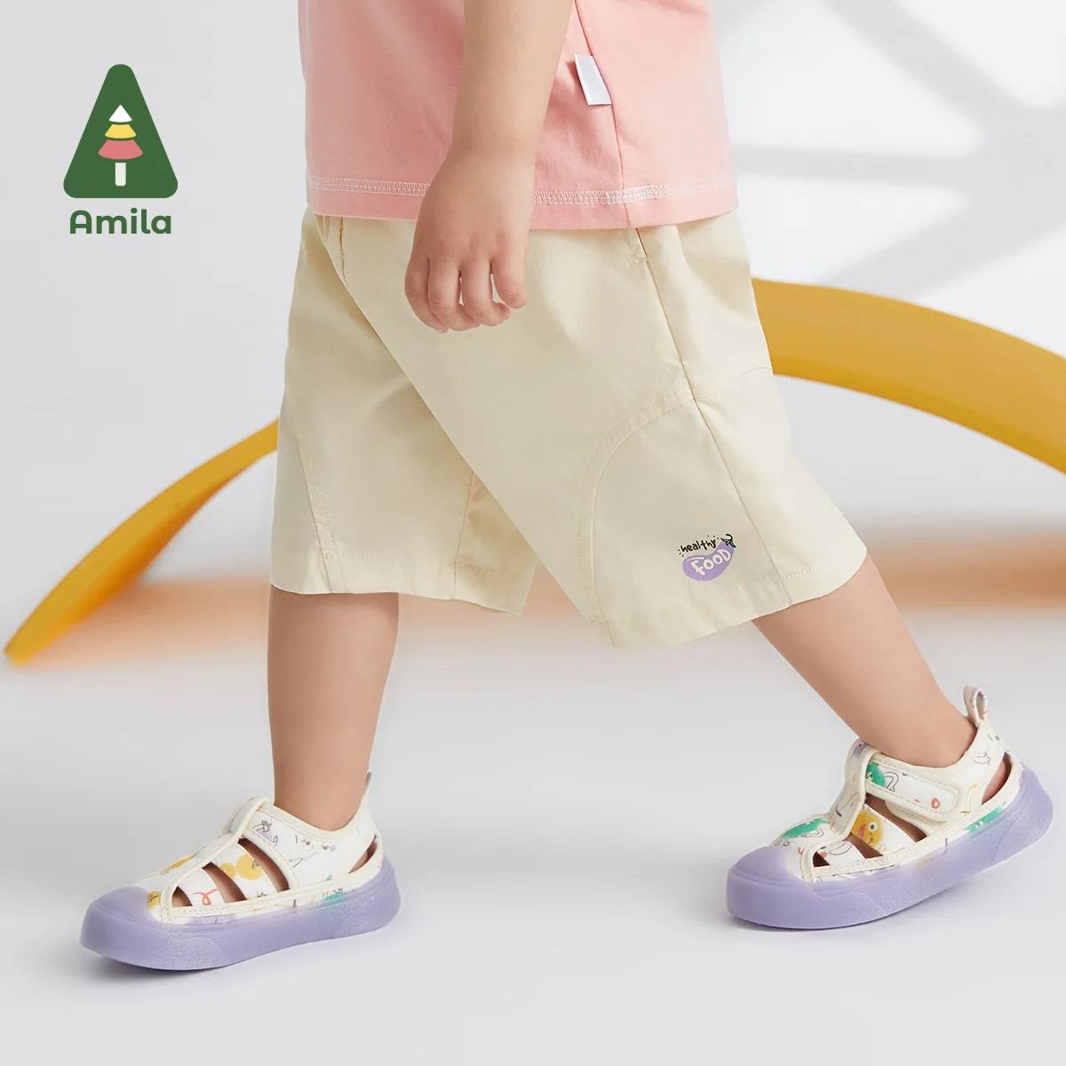 Baby Shorts Amila Baby Cropped Trousers Summer Cotton Girls Boys Clothes Fashion Casual Baby's Bottoms Pants 0-6 Years