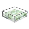 Napkin Holder Stylish Acrylic Napkin Holder for Kitchen Dining Table See-through Tissue Dispenser for Bathroom Table Organizer 3