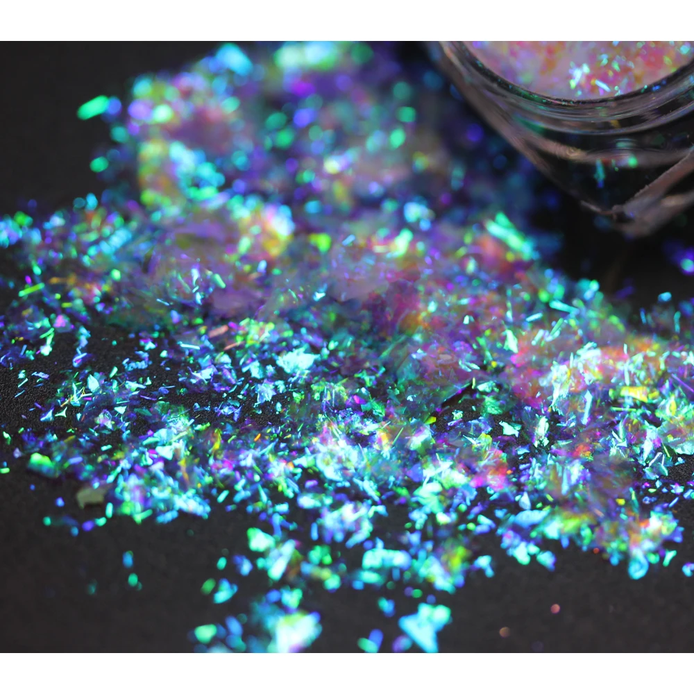 멀티 크롬 레인보우 크롬 색상 변경 화이트 카멜레온 플레이크, 네일, 바디, 얼굴, 립스틱, 화장품, 아이 섀도우 수지 DIY