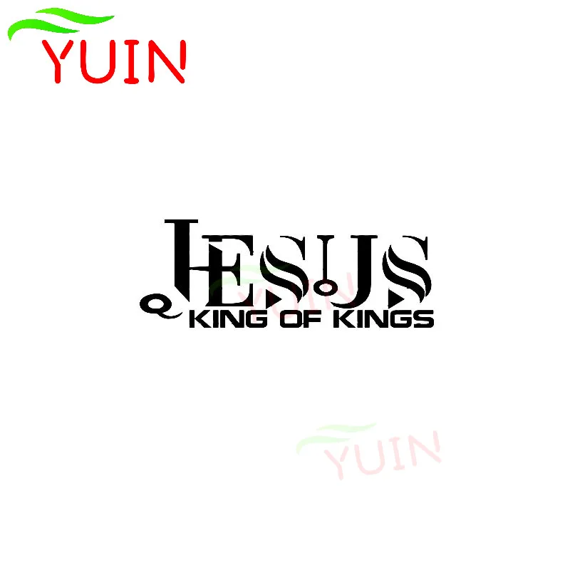 

King of Jesus Car Sticker Motorcycle Sign Cars Accessories PVC Fashion Bumper Decoration High Quality Anti-ultraviolet Decal