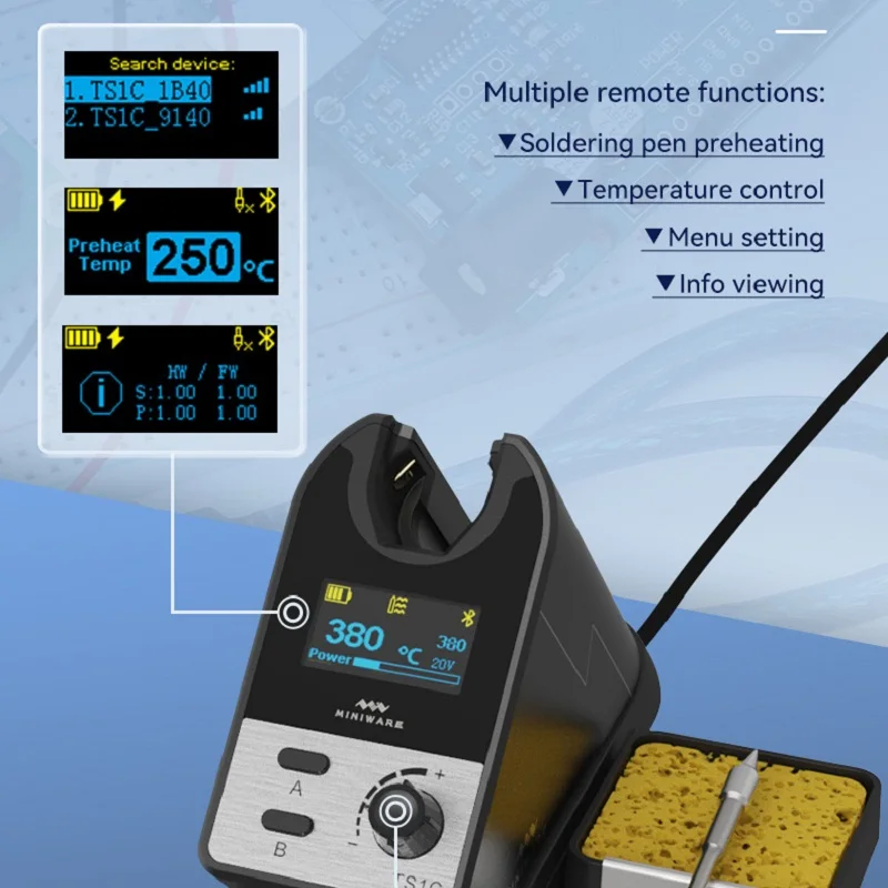 Original TS80P-Main TS1C Supercapacitor Energy Storage Soldering Tool Solder Pen Iron 45W PD Rework SMD Repair BC02/D25/J02/K4 3