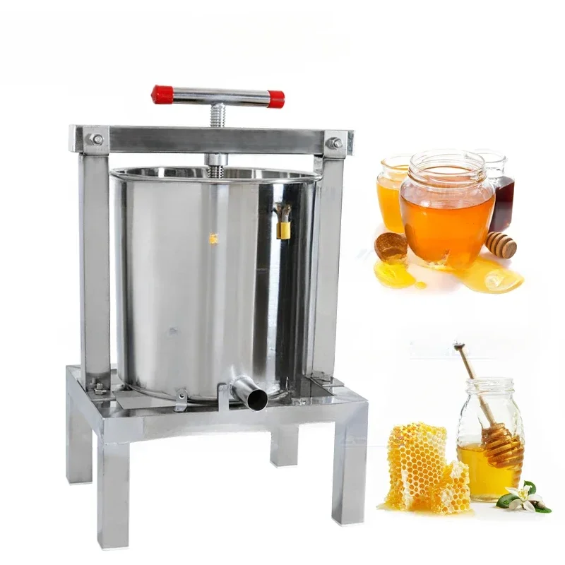 

Stainless Steel Honey Pressing Household Solid Honey Presser Bee Wax Beekeeping Equipment Honey Press Machine