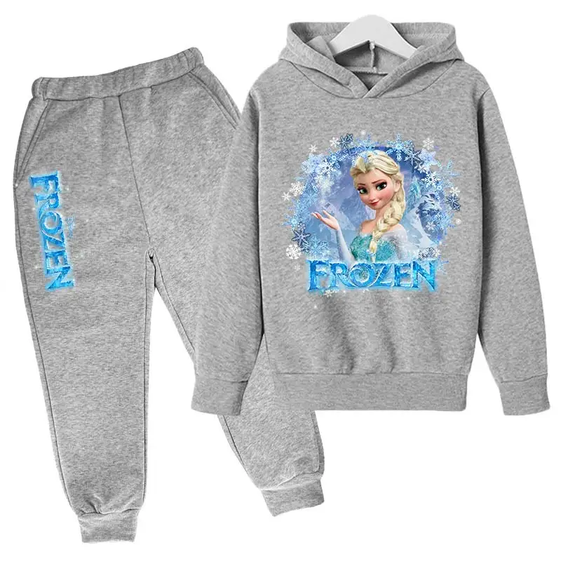 Disney frozen crianças agasalho meninas roupas conjunto