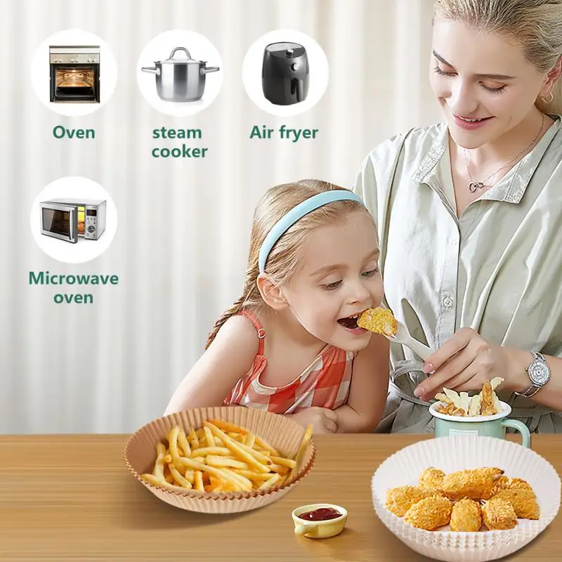 Air Fryer Paper Air Fryer Liners Disposable Air Fryer Liners Air Fryer Accessories 10/30Pcs Air Fryer Disposable Paper Nonstick Airfryer Baking Papers 16cm Round Air-Fryer Paper Liners Kitchen Accessories