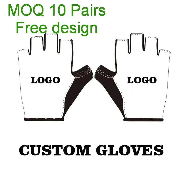 

CUSTOMIZED Team Sports Half FULL Finger Cycling Jersey Gloves MTB Road Mountain Bike Bicycle Gel Gloves