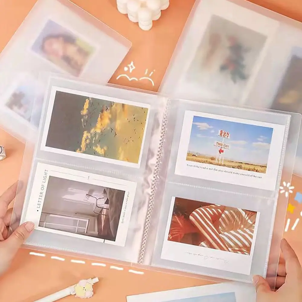 Description Picture 5 of itemCollect Book Photo Album New 80/160 Slots Transparent Photocard Holder 3/4/5/6 Inch PVC Picture Card Holder Idol Star