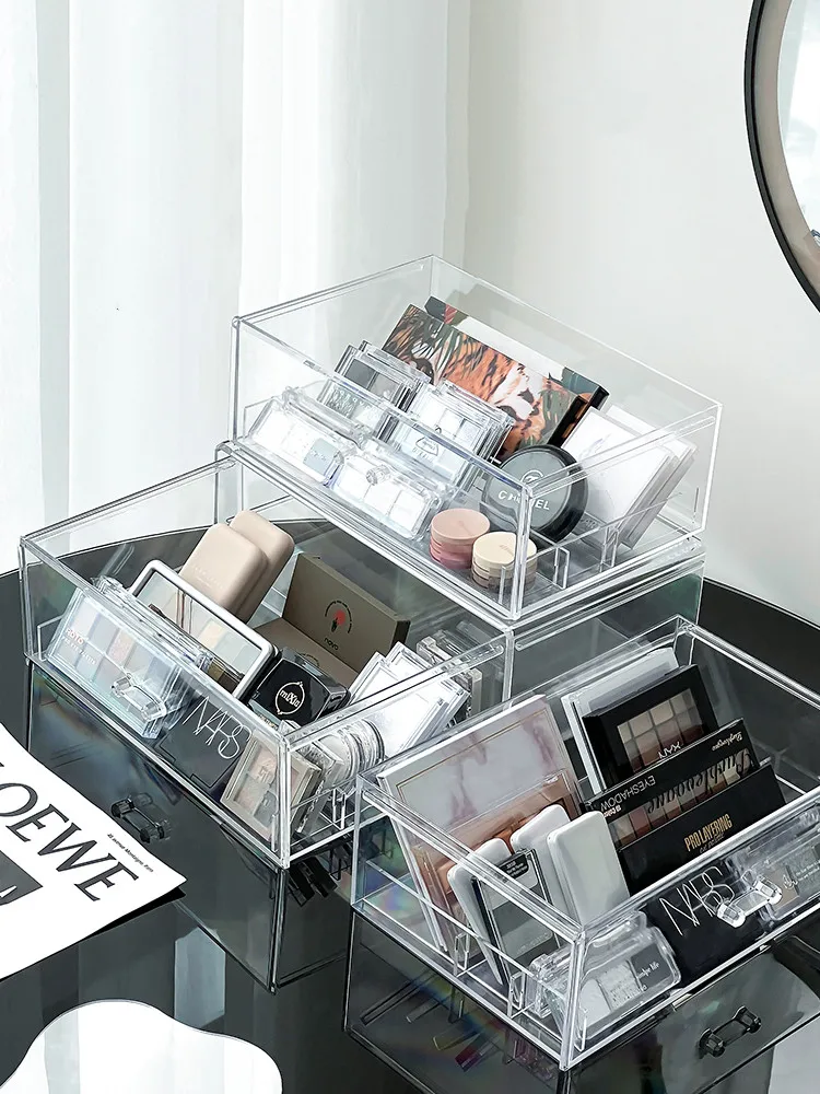 Eyeshadow Palette Organizer Eyepowder Storage Box Cosmetics Rack Makeup Tools Compartment Holder For Women Makeup Organizer 3
