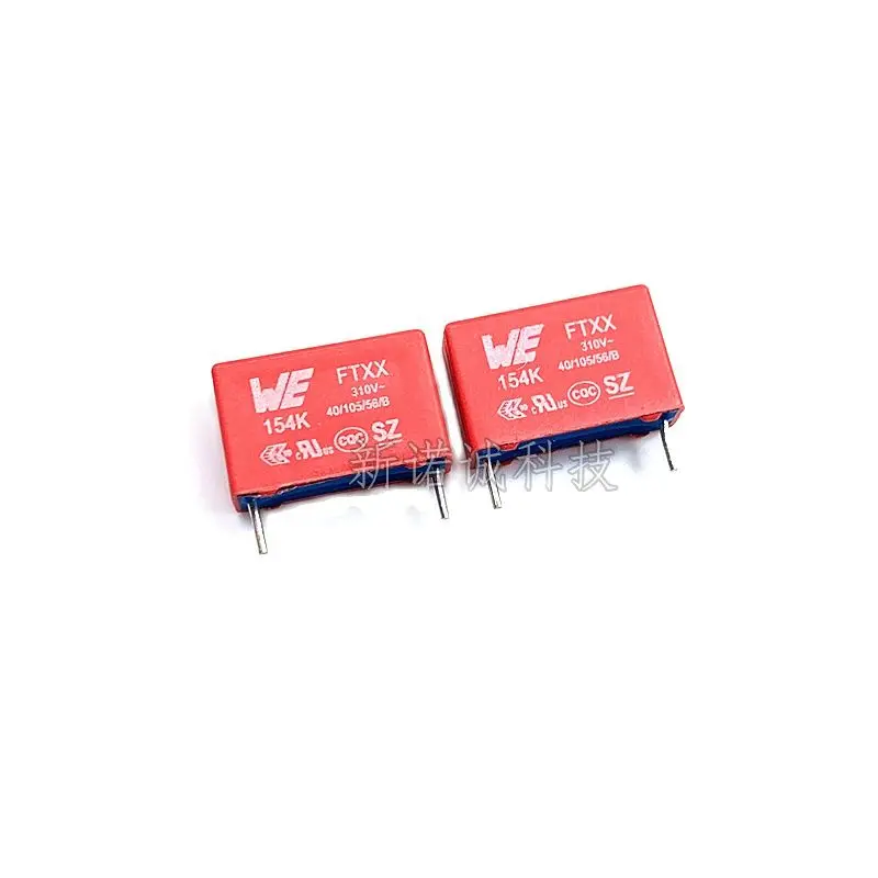 

10 шт./WE FTXX 310VAC 154 0,15 UF 310V 150NF предохранительный датчик, корректирующая пленка, конденсатор, расстояние ступни 15
