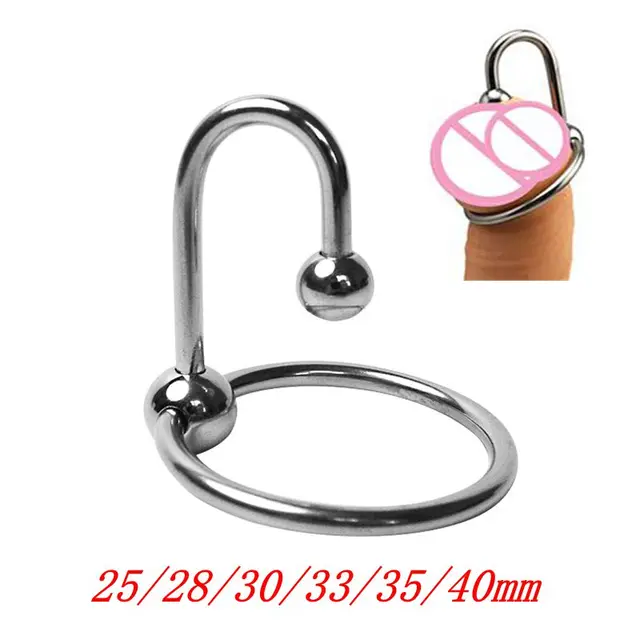 Männliches Geschlecht Verzögerung Eichel Ring Metall Perle Penis Ringe Stimulator Reizung Harnröhre dilatatoren Penis Ring Penis Plug Sexspielzeug für Männer 18 1