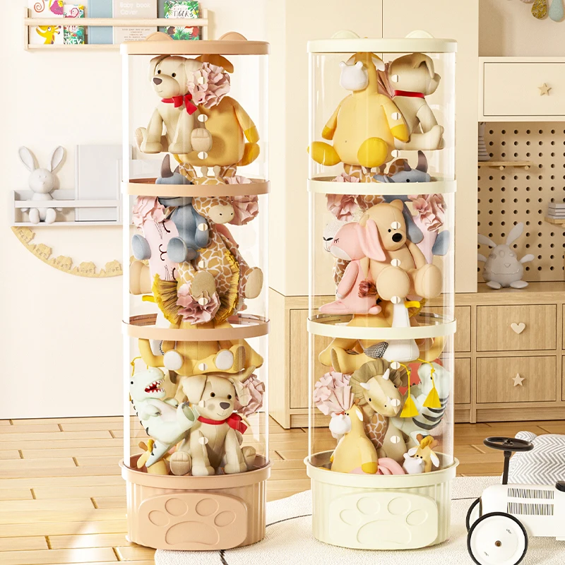 Stackable Toy Organizer Doll Storage Tube Suitable for Home and Bedroom Storage Holiday Decoration christmas storage box