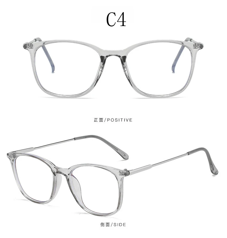 Modische Photochrome Brille Anti-Blaulicht Vintage Retro Eckiger Rahmen Damen Herren Farbwechsel Sonnenbrille UV400-Schutz – Detail 14
