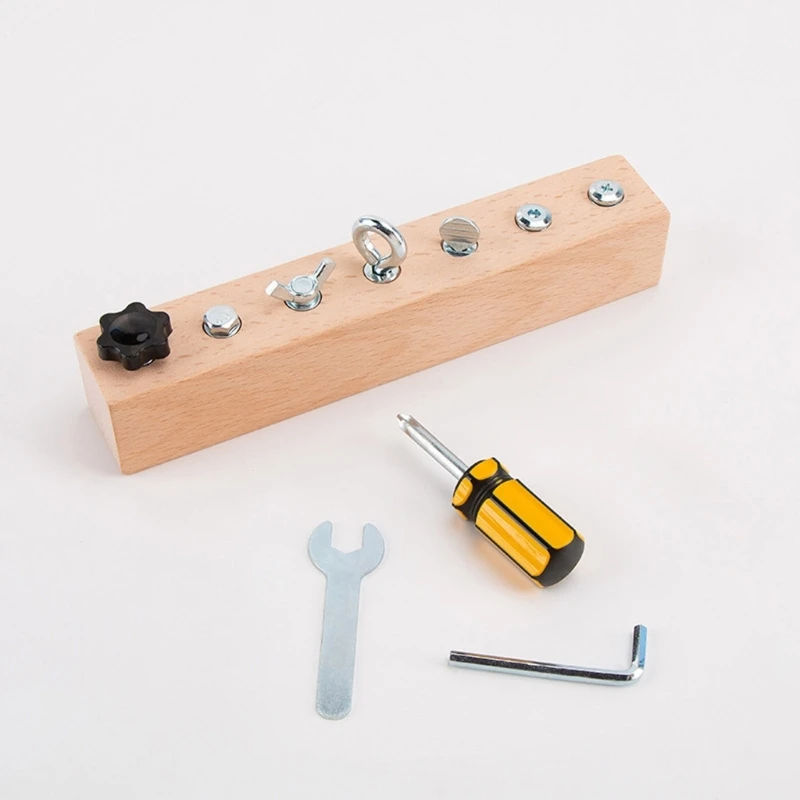 

Montessori Screw Driver Busyboard for Kids Sensory Educational Preschool Learning Toy for 3 4 5 Years Old Boy Girl