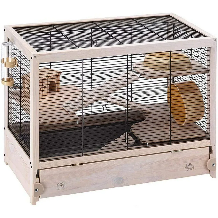 Spacious Secure Hamster Habitat with Multiple Levels
