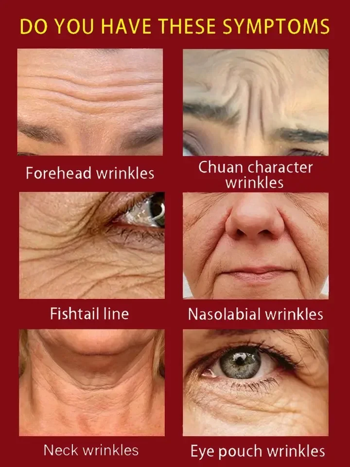 Facial Serum Anti Wrinkle Collagen Firming Vitamin C Anti-Aging Hyaluronic Acid