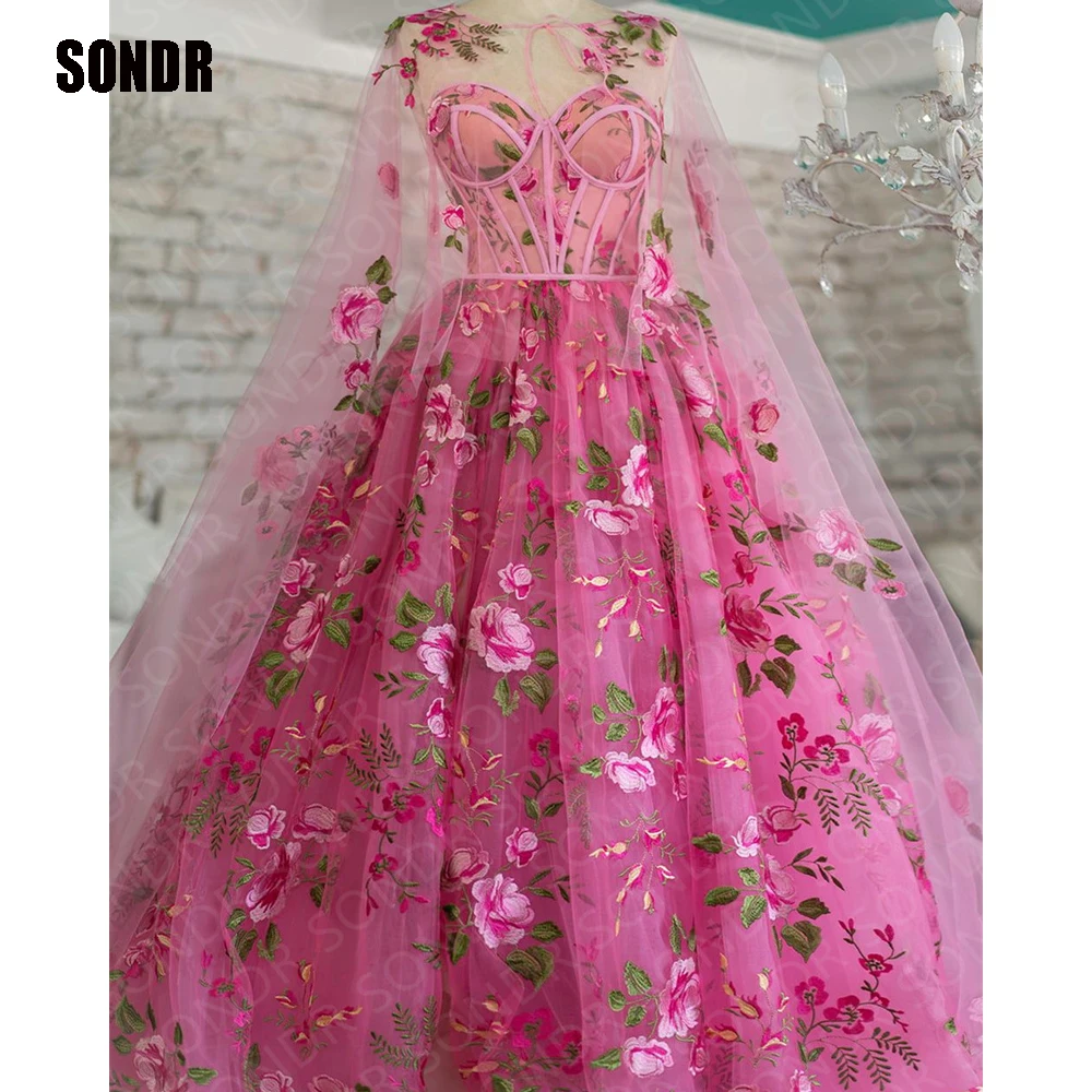 Vestidos de tul sin tirantes con escote en corazón y lazo Esmeralda