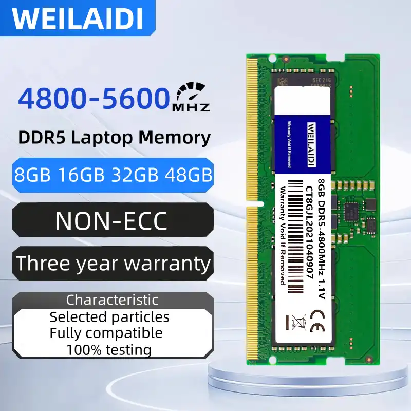 WEILAIDI DDR5 SODIMM 5600Mhz 計:96GB WEILAIDI Laptop Memory RAM