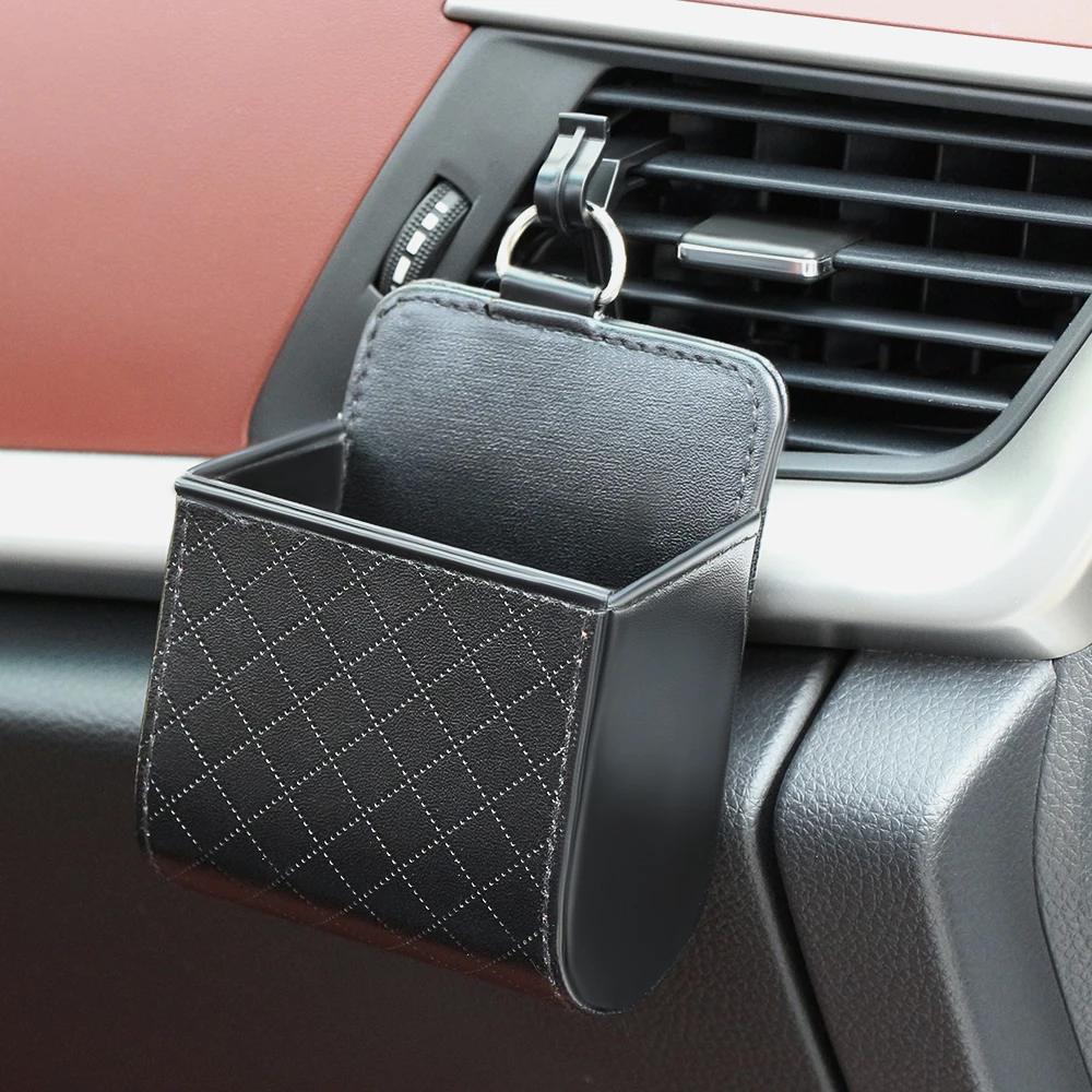 Borsa Portaoggetti Per Auto Air Vent Dashboard Hanging Organizer Box Per Fiat Punto Doblo 500 500X Panda Bravo Linea Croma 595 Abarth