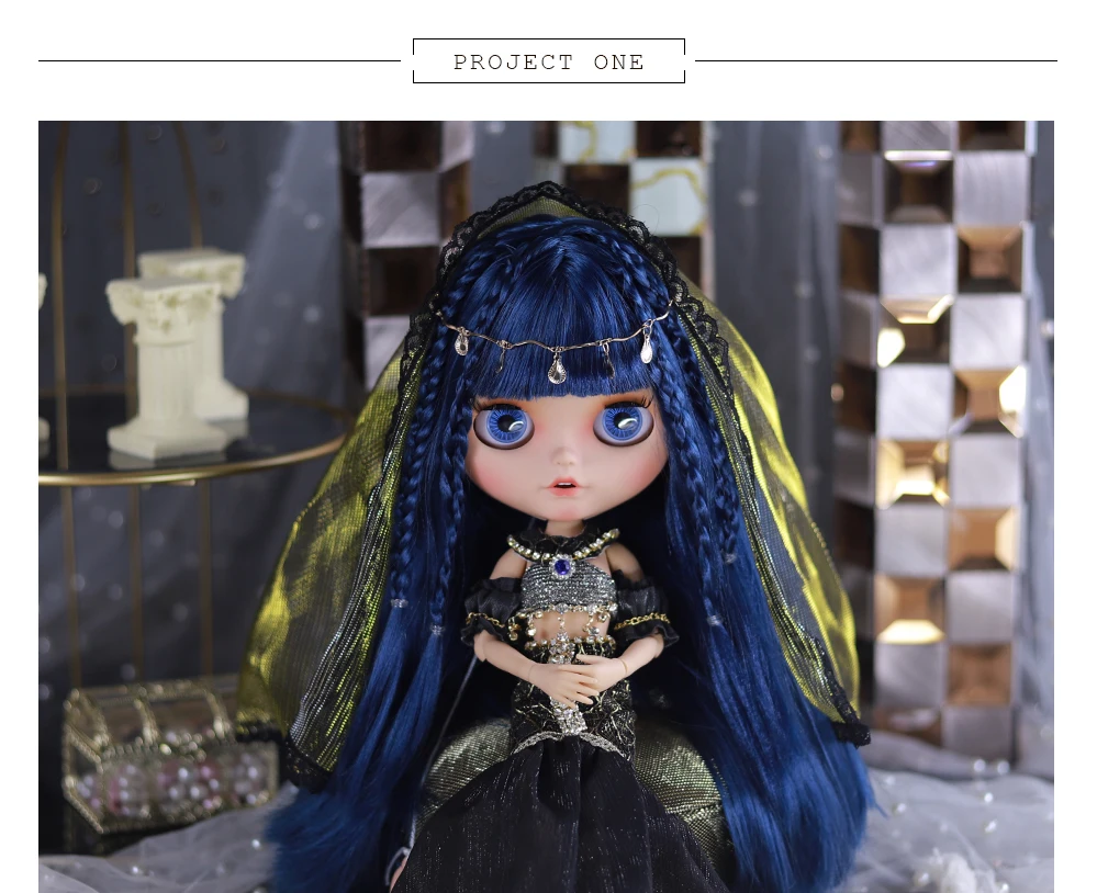 Poupée Blyth 30cm 1/6 BJD – Corps Articulé, Yeux Aléatoires, Pour Fille !
