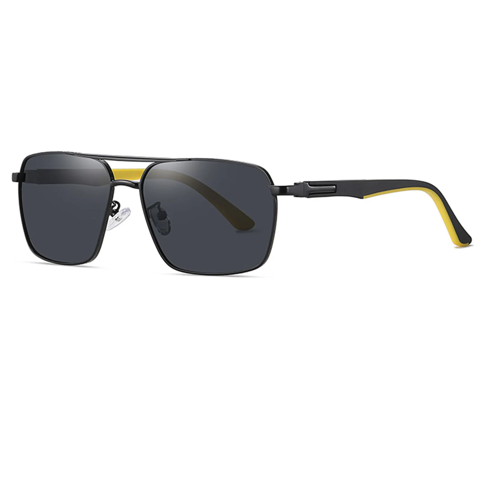 

Polarized Sunglasses Lightweight Fashion Big Metal Frame Sun Protection