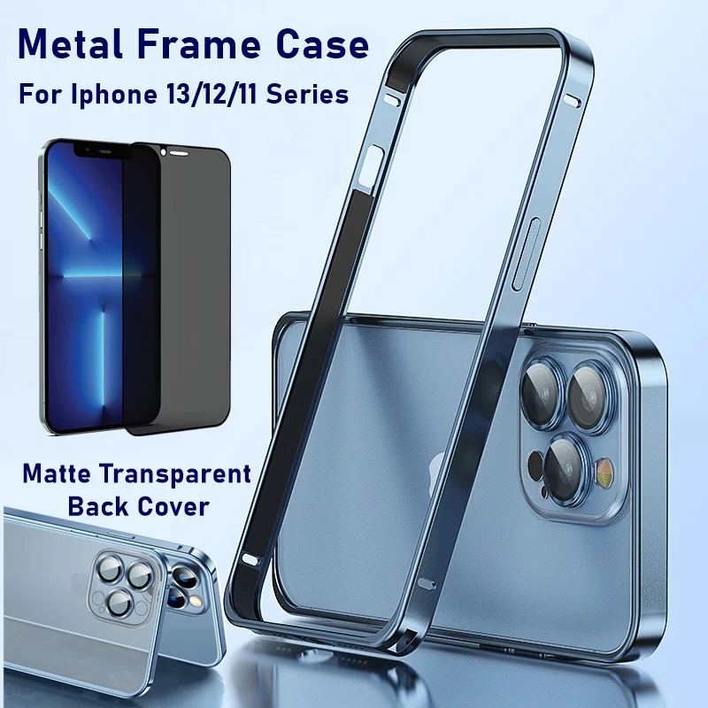 Sierra Blue Bumper Case For Iphone 13 Pro Max 2021 12 Mini 11 13pro 12pro  Xs Xr Iphone13 Silicone Metal Frame Phone Accessories - Mobile Phone Cases  & Covers - AliExpress