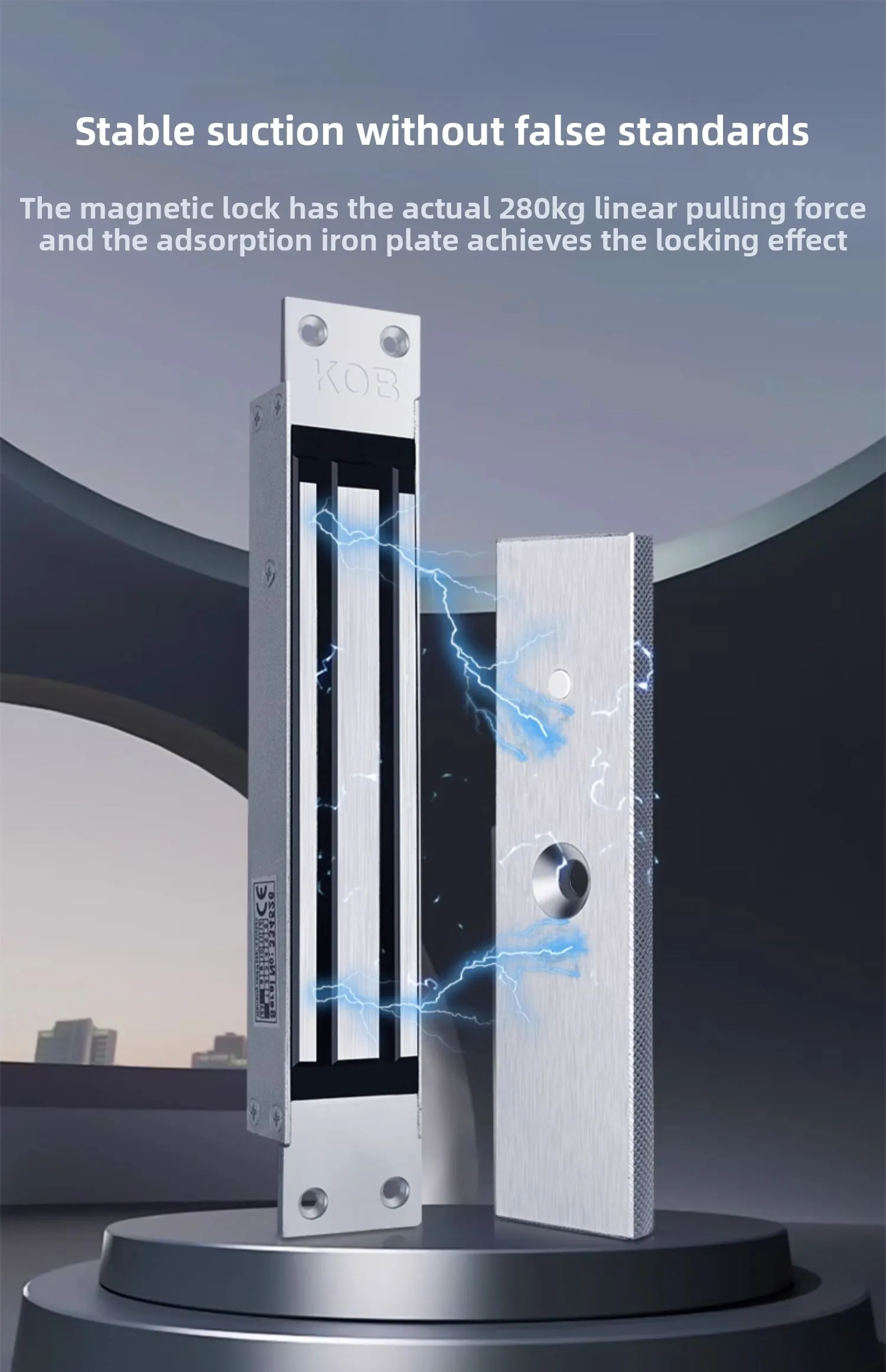 280kg concealed single-door community advertising door embedded access control e