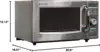 R-21  Medium-Duty Commercial Microwave Oven with Dial Timer, Stainless Steel, 1000-Watts, 120-Volts, One Size 5