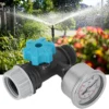 G3/4in Adjustable Water Pressure Regulator Valve with Pressure Gauge Greenhouse Garden Irrigation Controller 2