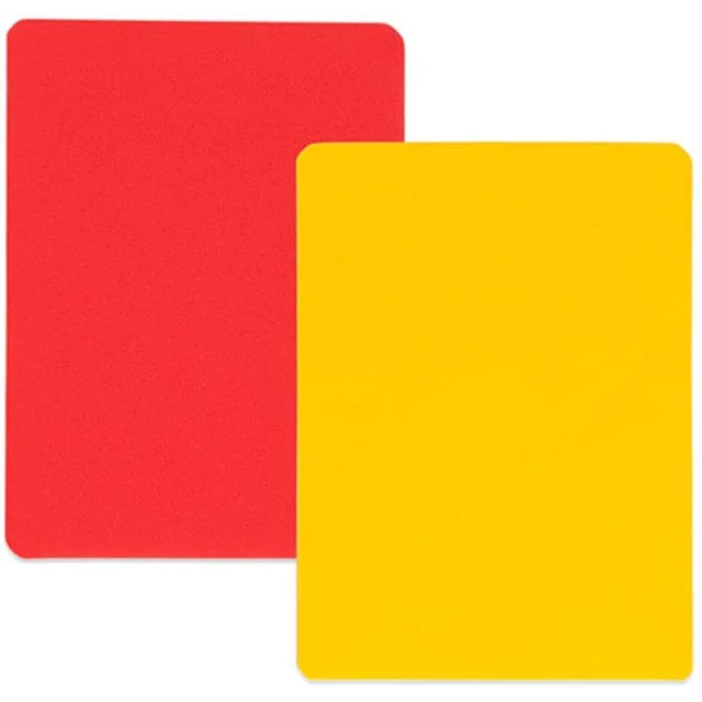 PVC Soccer Referee Cards Set, Red and Yellow Penalty Cards, Football Match Training Tool, Sports Supplies 7x11cm 2 Pcs 4 Pcs 8Pc