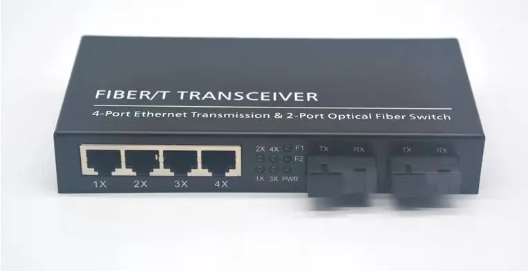 Convertitore Multimediale Enthernet 4X10/100/1000Base-Tx + 2 X Sc Port 10/100/1000M