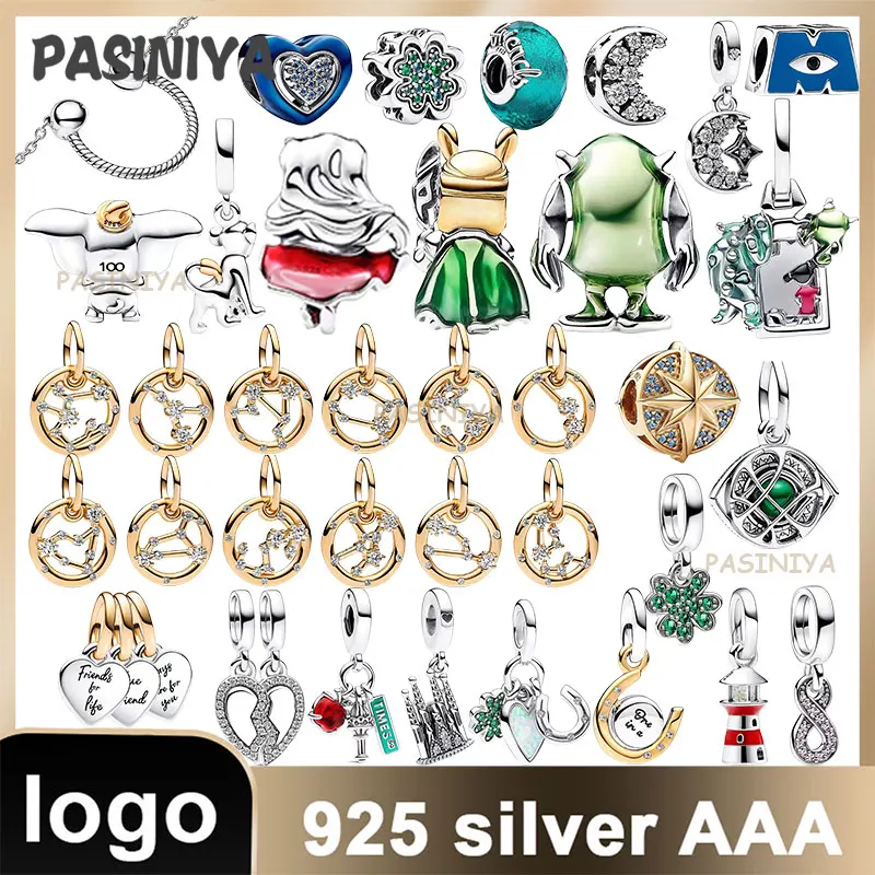 

2023 new s925 silver singular time gem hero series ME twelve constellations with logo suitable for holiday gifts