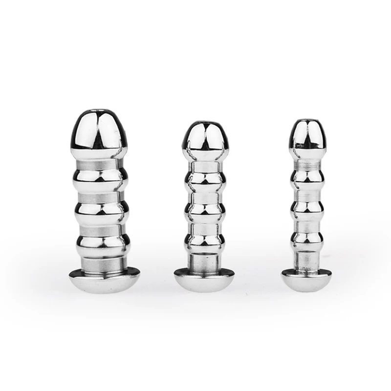 Penis Urethral Plug Stainless Steel Hollow Urethral Catheter Sounding Male Masturbation Adults Goods SM Sex Toys For Men