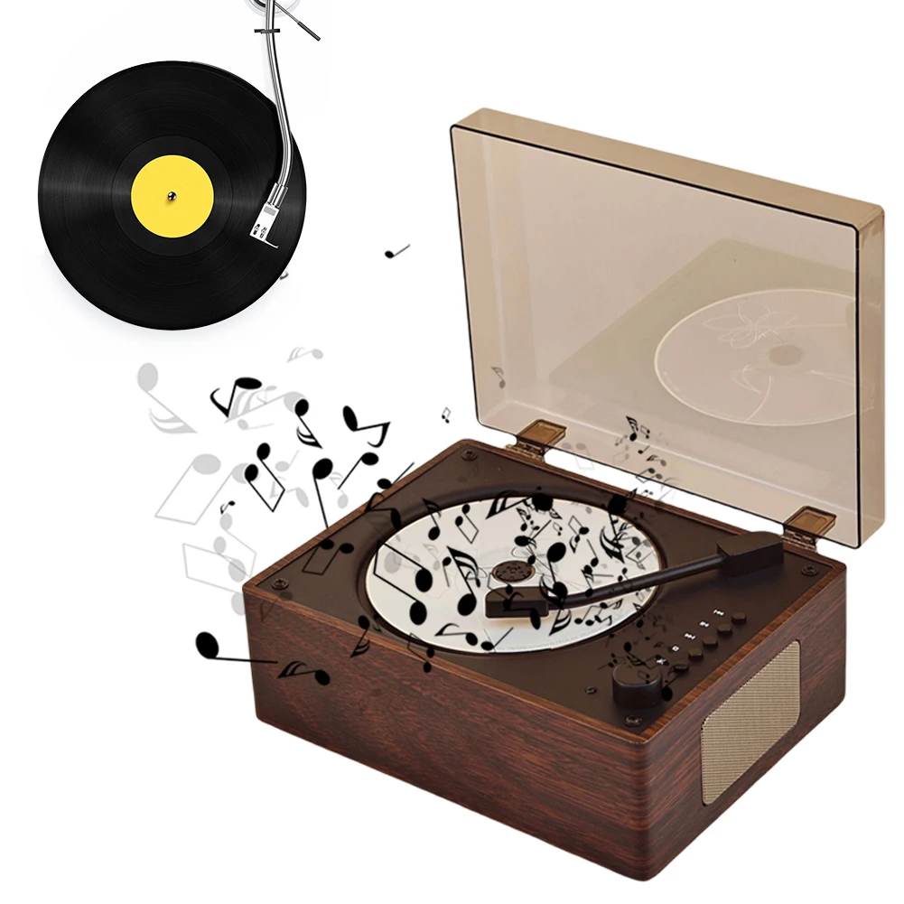 Portable CD Player Rechargeable Support CD BT USB 3.5mm AUX Home Music Player Bluetooth-Compatible 5.0 Music For Phone
