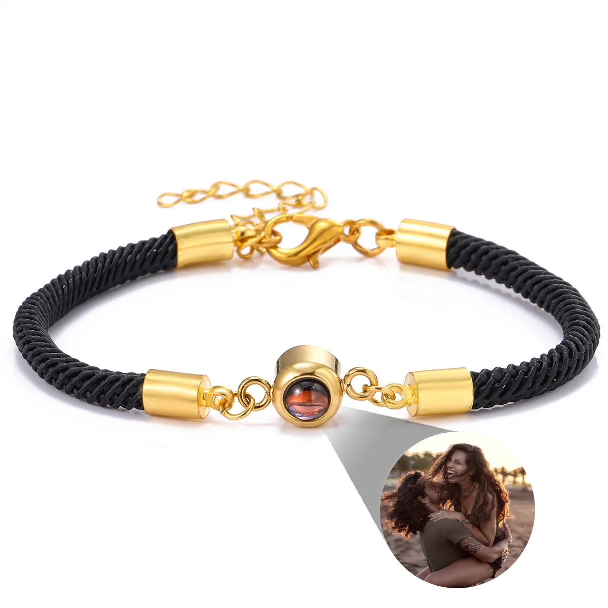 Pulsera Personalizada Con Foto De Proyección, Ajustable | Cuotas Sin
