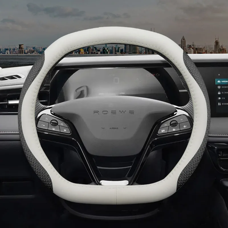 Coprivolante Per Auto Per Roewe I5 Rx5 Rx3 Rx9 Rx8 Ax8 Rx5 Max Accessori Interni Per Auto In Vera Pelle Antiscivolo Antisudore