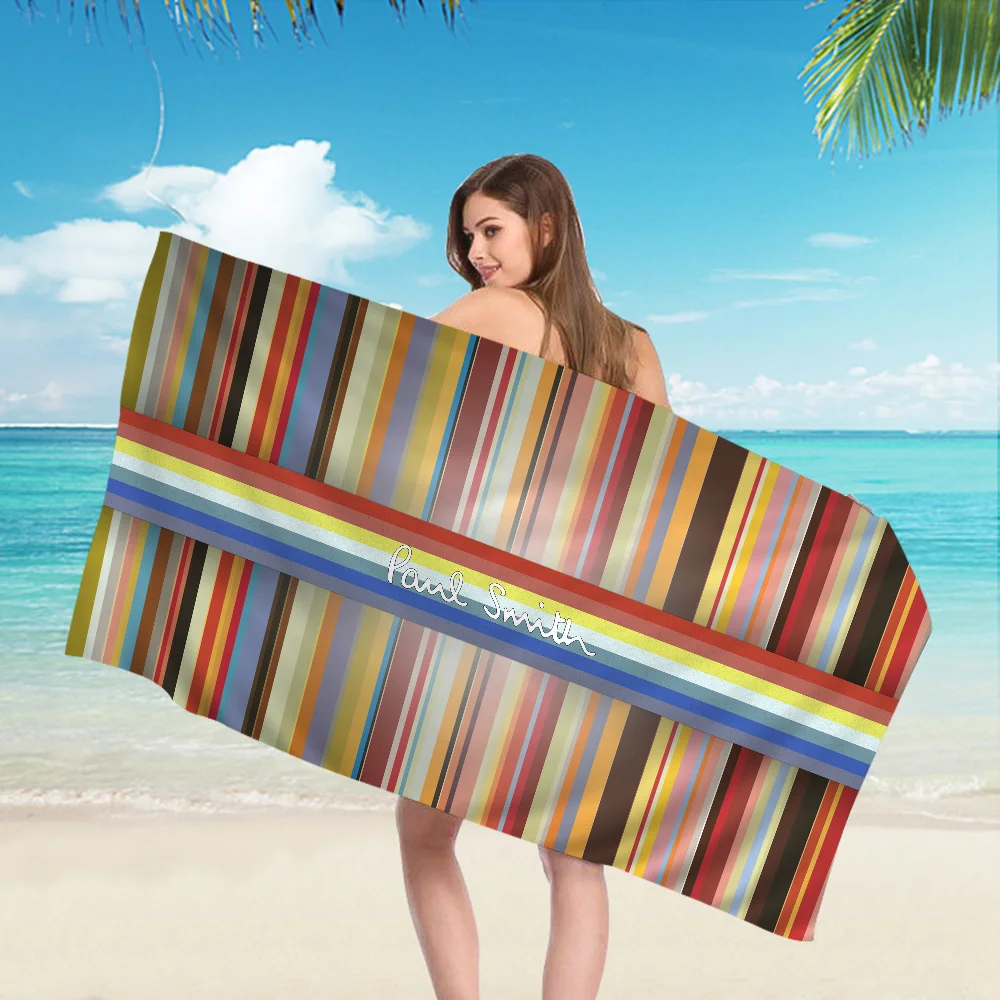 P-Paul S-smith Microfiber Printed Beach Towel Mountain Climbing Yoga Beach Swimming Running Absorbent Soft Towel 3