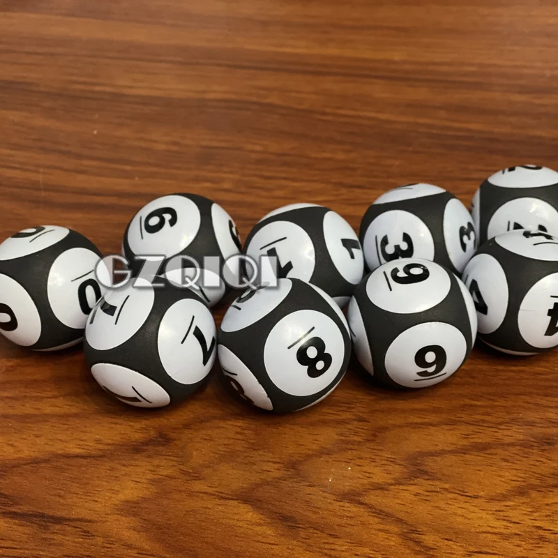 Lottery balls for lottery games and lotto balls