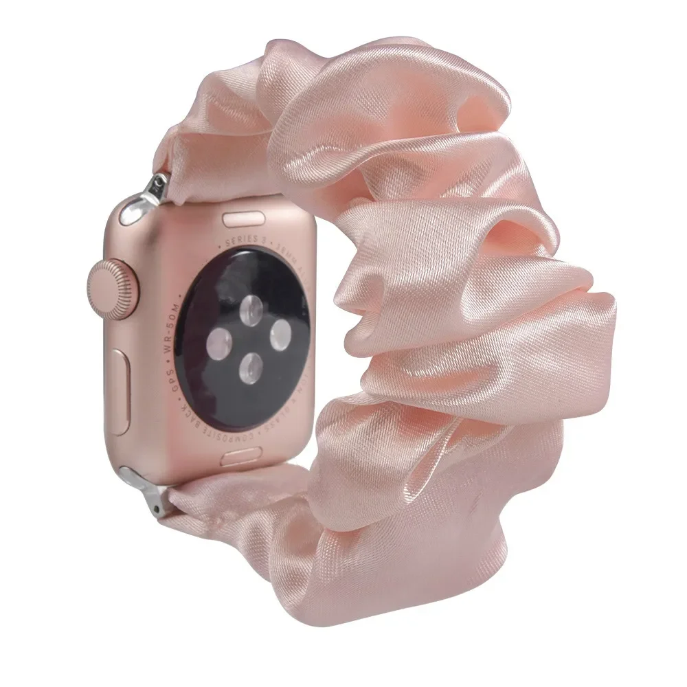 Enhanced Product Title: Stylish Adjustable Elastic Scrunchie Watch Band Strap