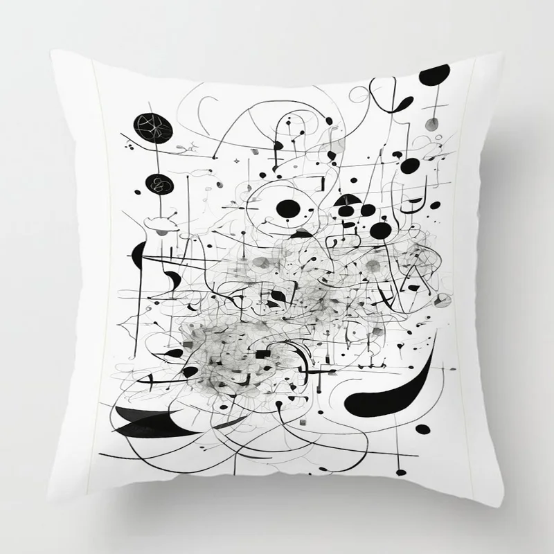 Internet Celebrity Ins Style Abstract Geometric Pillow Case 45x 45cm Sofa Bedroom Decorative Cushion Cover Cafe Decoration 3