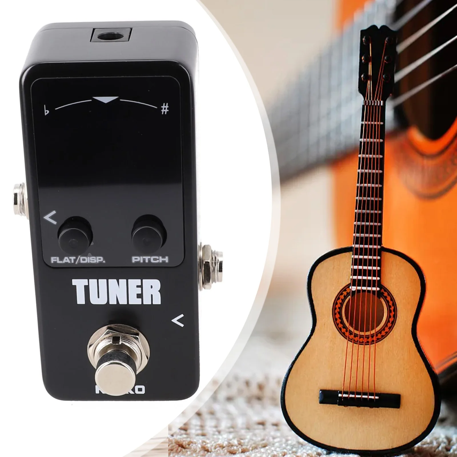 

FTN2 Guitar Effect Pedal Pedal Tuner Processsor Tuner 94*53*53mm Accessories Electric Guitar Guitar Effect Pedal