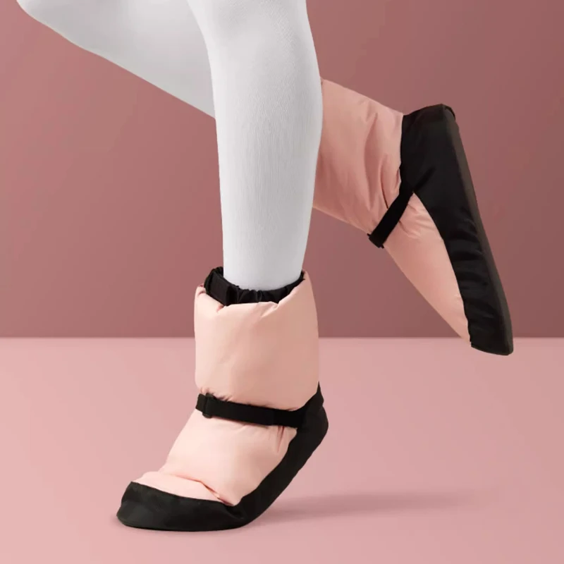 Bottes de ballet professionnelles pour enfants et filles, chaussures chaudes pour la pratique de la danse, hiver