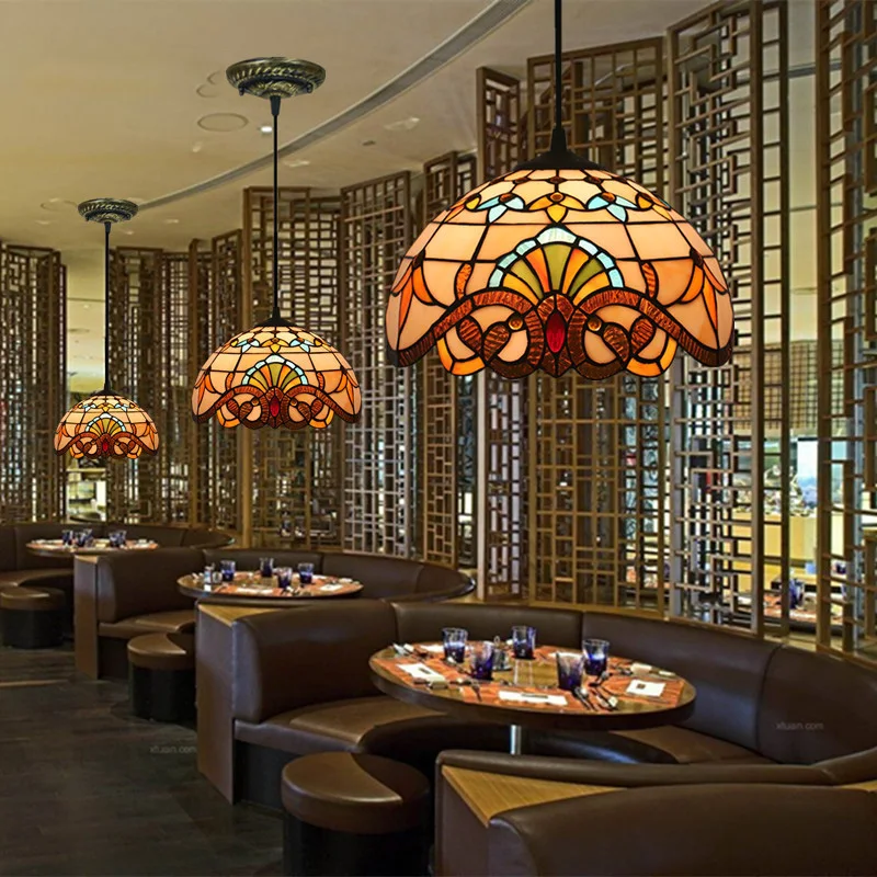 European Retro Chandelier Bedroom Dining Room Lamp Bar Coffee Shop Creative Bar Pendent Lamp
